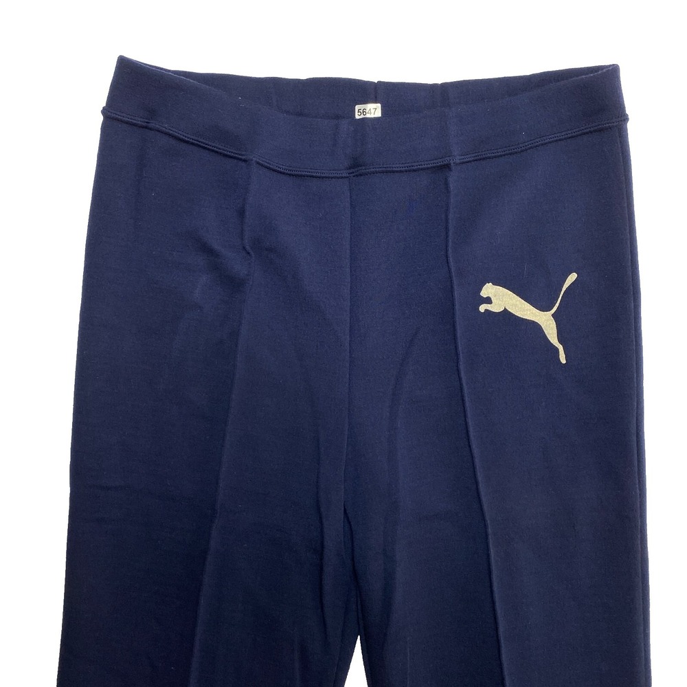 Vintage 80s Puma Jogger Womens Large Navy Running Track Pants